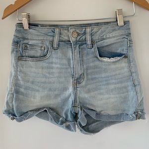 American Eagle cut off jean shorts, Next Level Stretch material